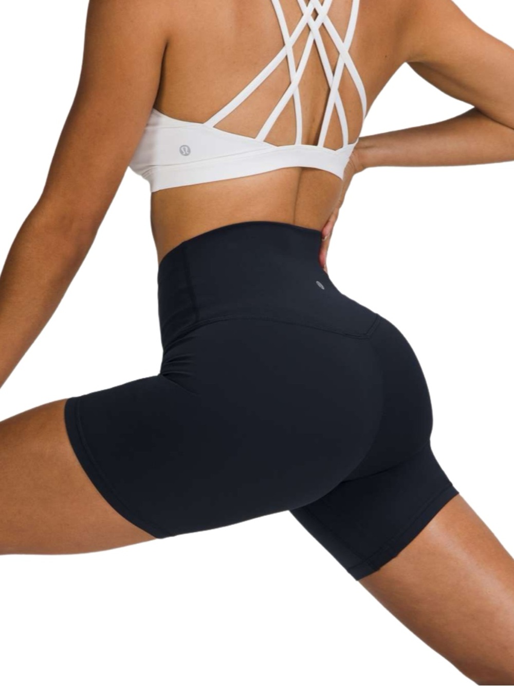 Lululemon Align High Rise 8" True Navy Women's Yoga Workout Shorts Size 4